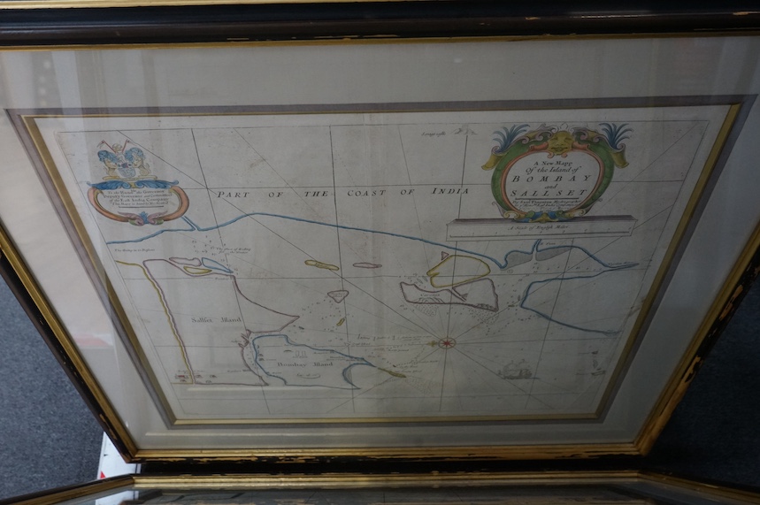 Samuel Thornton (18th. C), set of six coloured maps to include: ‘India’, ‘Coremandell’ and the ‘Coast of Mallabar’, 46 x 55cm. Condition - fair